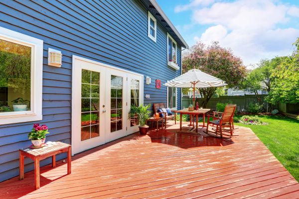 Blue Siding Installation in Garland